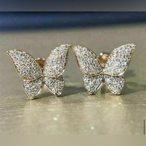 Gold Butterfly Earrings